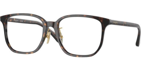 Dioptrické brýle Vogue model 5550D, barva obruby hnědá lesk, stranice hnědá lesk, kód barevné varianty W656. 