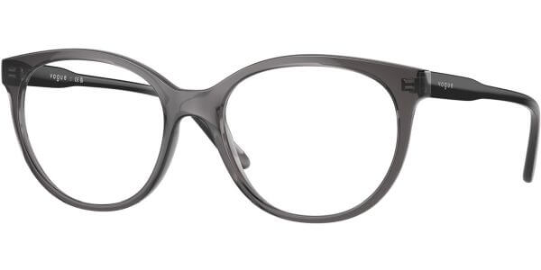Dioptrické brýle Vogue model 5552, barva obruby šedá čirá lesk, stranice šedá lesk, kód barevné varianty 1981. 