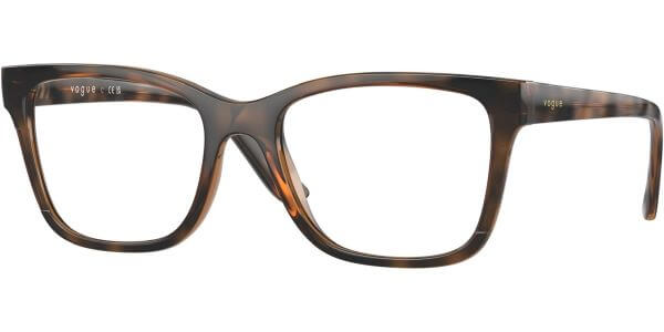 Dioptrické brýle Vogue model 5556, barva obruby hnědá lesk, stranice hnědá lesk, kód barevné varianty 2386. 