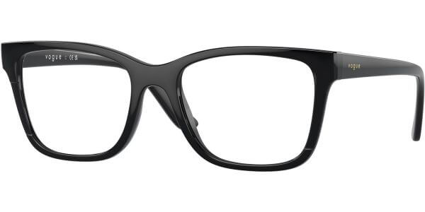 Dioptrické brýle Vogue model 5556, barva obruby černá lesk, stranice černá lesk, kód barevné varianty W44. 