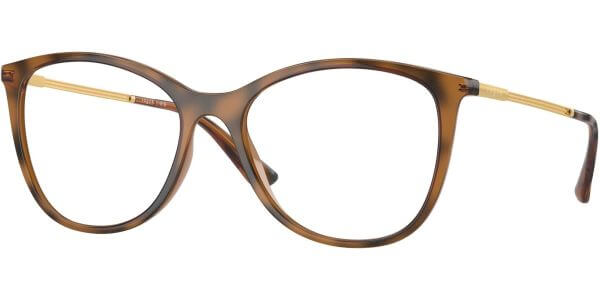 Dioptrické brýle Vogue model 5562, barva obruby hnědá lesk, stranice zlatá lesk, kód barevné varianty 2386. 