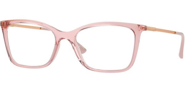 Dioptrické brýle Vogue model 5563, barva obruby růžová lesk, stranice bronzová lesk, kód barevné varianty 2939. 