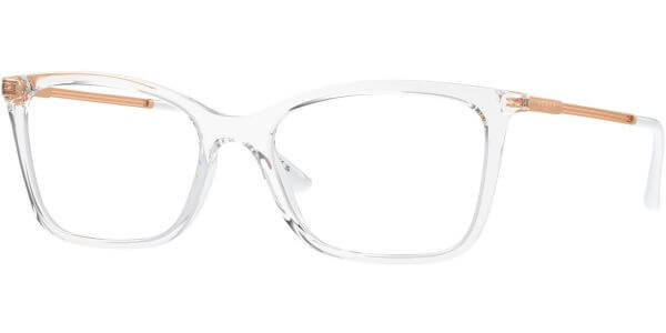 Dioptrické brýle Vogue model 5563, barva obruby čirá lesk, stranice bronzová bílá lesk, kód barevné varianty W745. 
