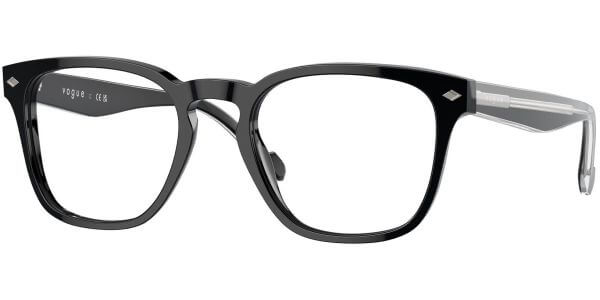 Dioptrické brýle Vogue model 5570, barva obruby černá lesk, stranice černá lesk, kód barevné varianty W44. 