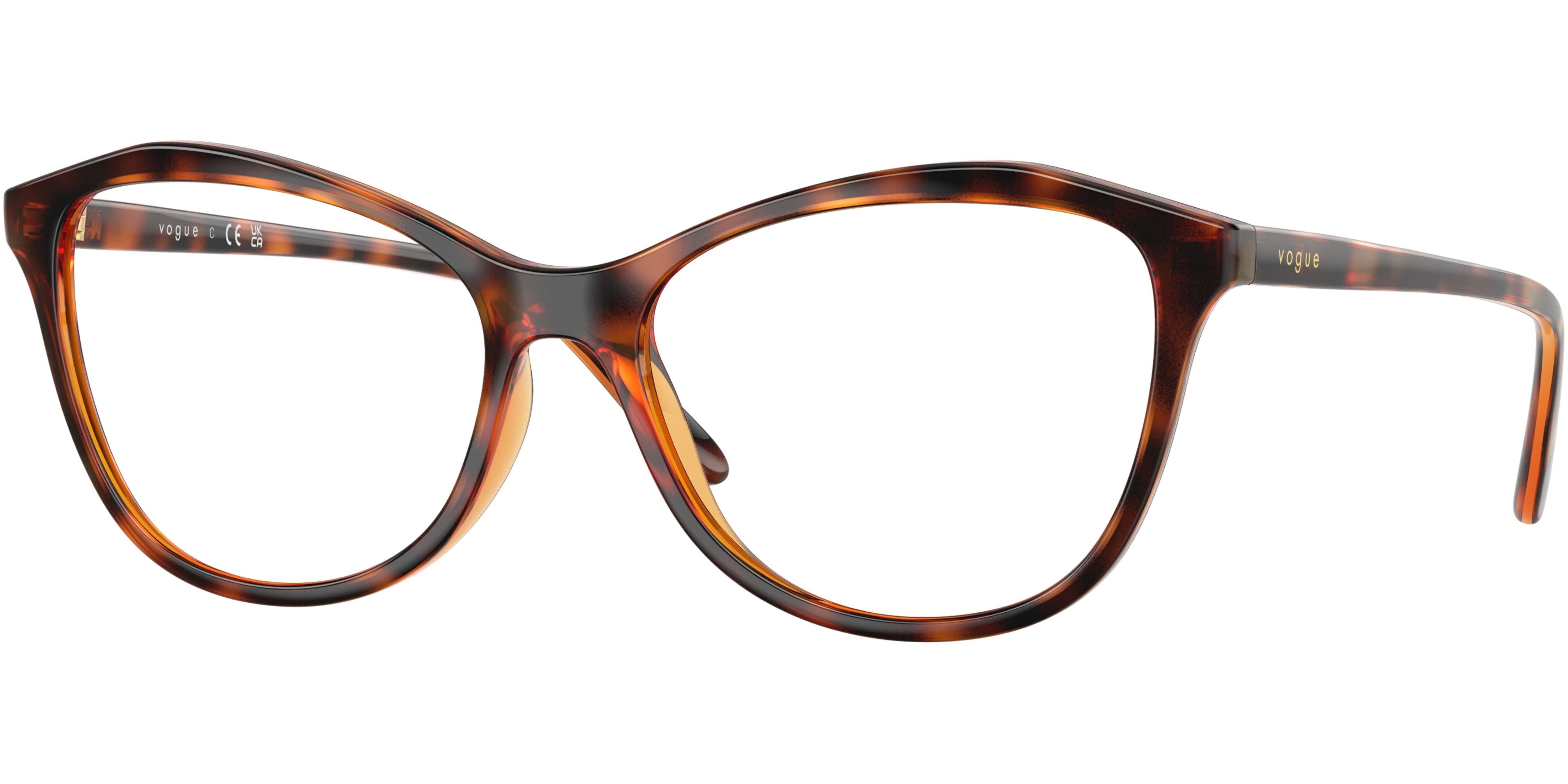 Dioptrické brýle Vogue model 5602, barva obruby hnědá lesk, stranice hnědá lesk, kód barevné varianty W656. 