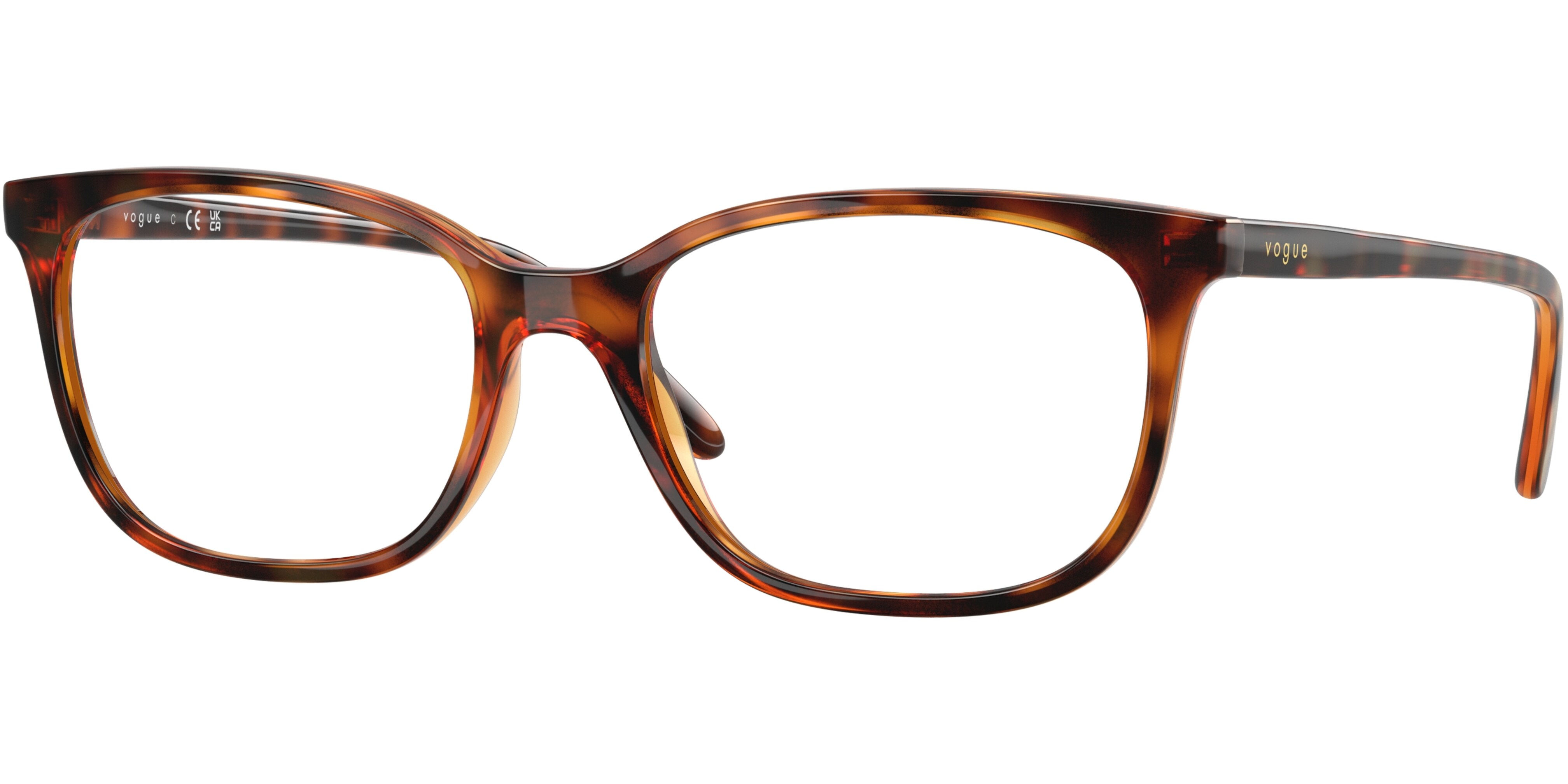 Dioptrické brýle Vogue model 5621, barva obruby hnědá lesk, stranice hnědá lesk, kód barevné varianty W656. 