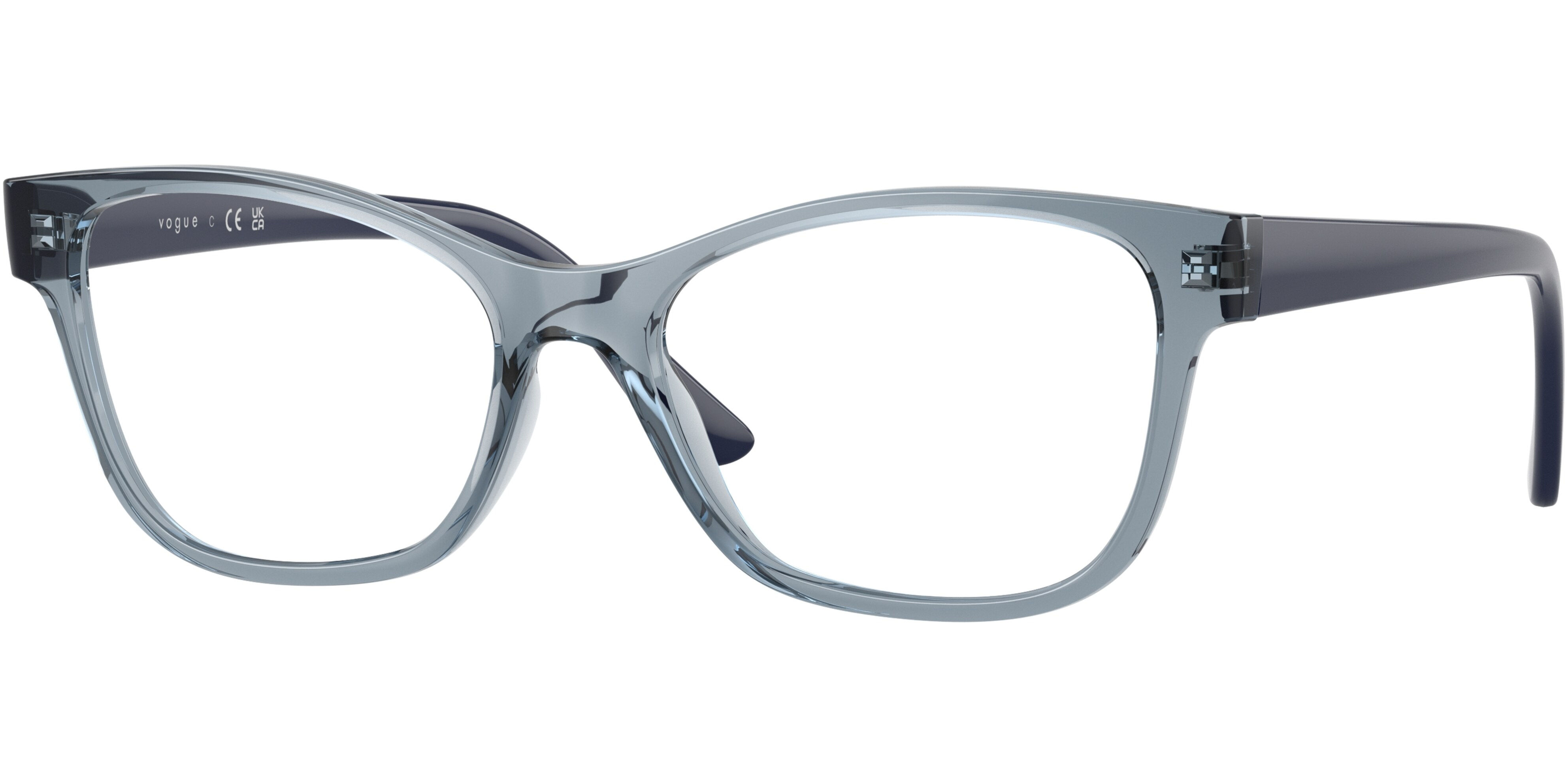 Dioptrické brýle Vogue model 5646M, barva obruby modrá lesk, stranice modrá lesk, kód barevné varianty 2966. 