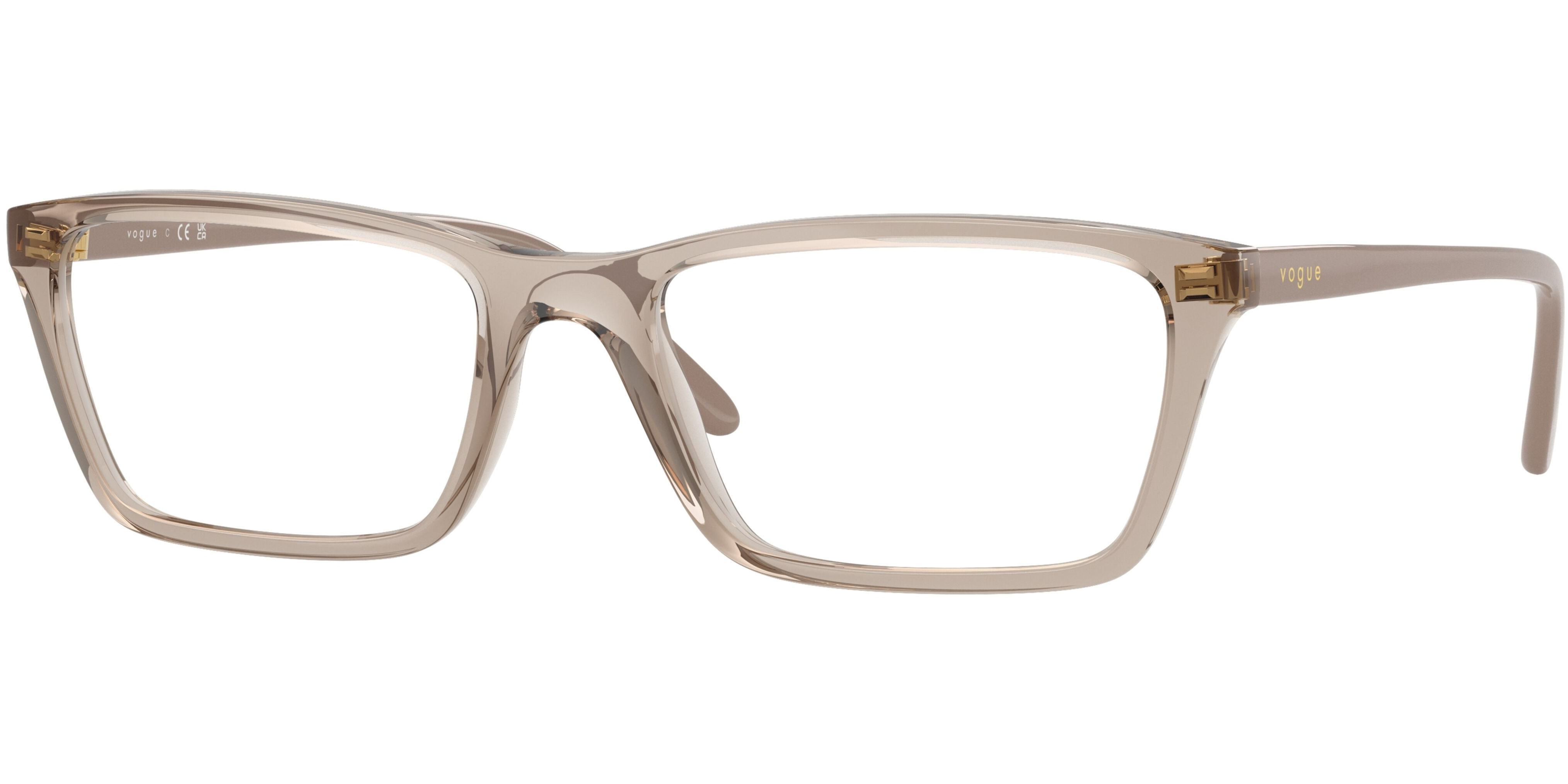 Dioptrické brýle Vogue model 5667, barva obruby béžová lesk, stranice béžová lesk, kód barevné varianty 2990. 