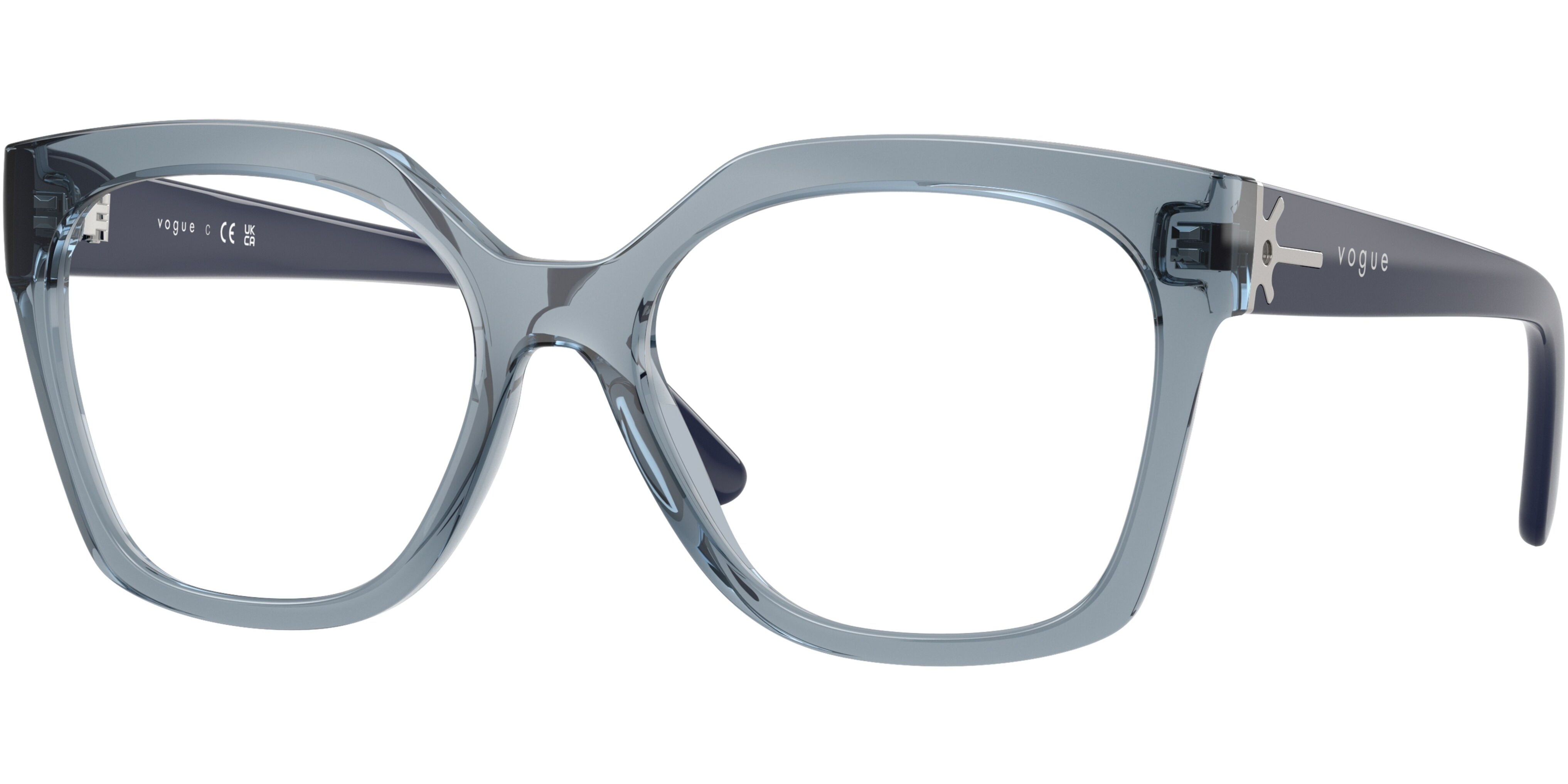 Dioptrické brýle Vogue model 5691, barva obruby modrá lesk, stranice modrá lesk, kód barevné varianty 2966. 