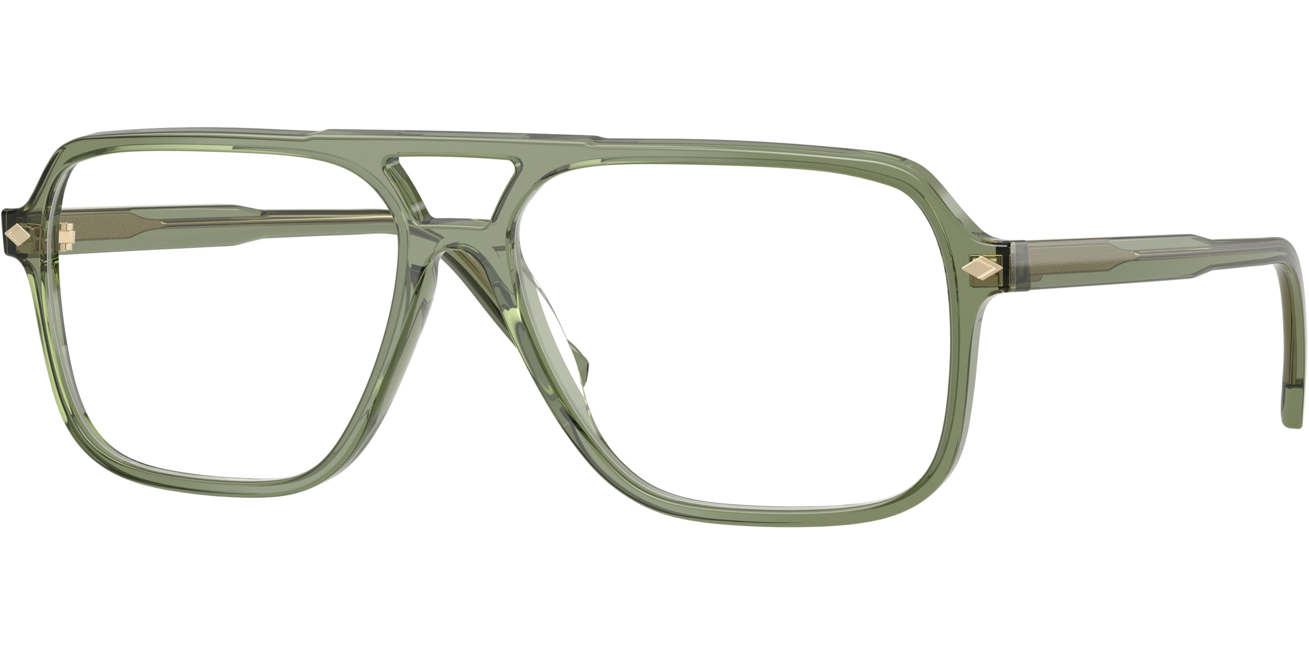 Dioptrické brýle Vogue model 5709, barva obruby zelená lesk, stranice zelená lesk, kód barevné varianty 3187. 