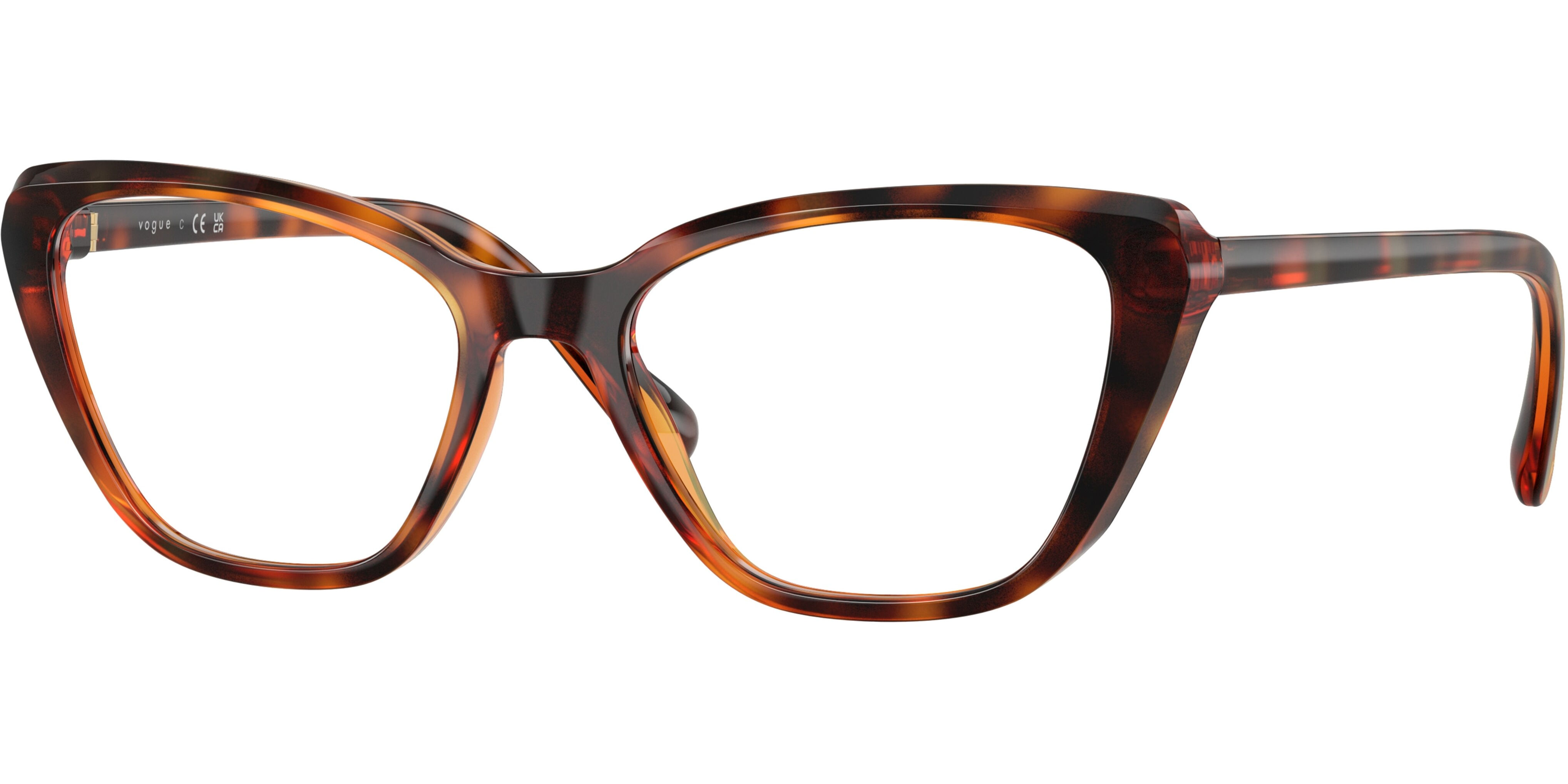 Dioptrické brýle Vogue model 5719M, barva obruby hnědá lesk, stranice hnědá lesk, kód barevné varianty W656. 