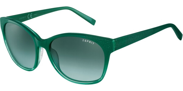 Sluneční brýle Esprit model 17872, barva obruby zelená lesk, čočka zelená gradál, kód barevné varianty 547. 