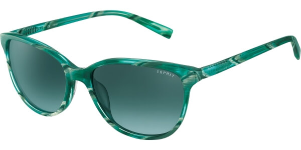 Sluneční brýle Esprit model 17878, barva obruby zelená lesk žíhaná, čočka šedá gradál, kód barevné varianty 547. 