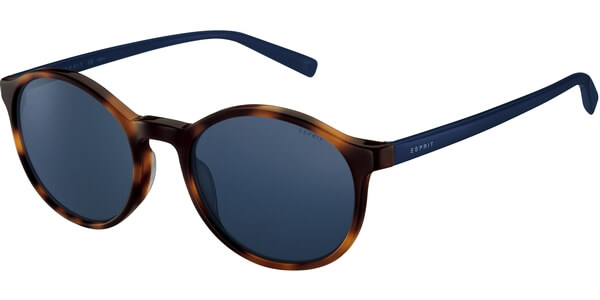Sluneční brýle Esprit model 17950, barva obruby hnědá lesk modrá, čočka modrá, kód barevné varianty 545. 