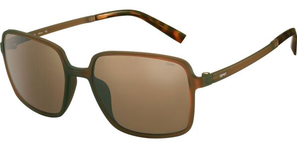 Sluneční brýle Esprit model 40037, barva obruby hnědá mat, čočka hnědá, kód barevné varianty 535. 