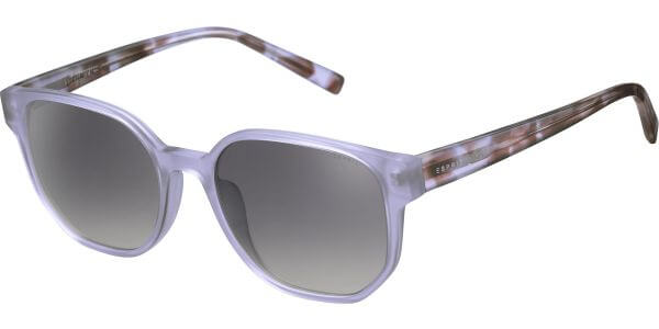 Sluneční brýle Esprit model 40078, barva obruby fialová lesk čirá, čočka šedá gradál, kód barevné varianty 577. 