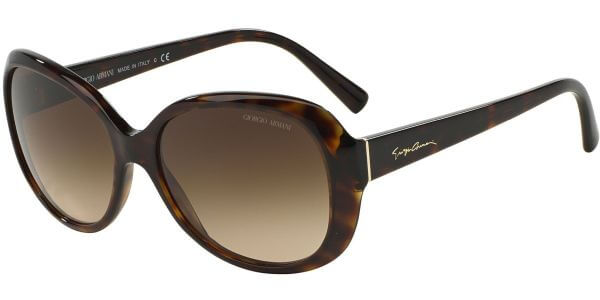 Sluneční brýle Giorgio Armani model 8047, barva obruby hnědá lesk, čočka hnědá gradál, kód barevné varianty 502613. 
