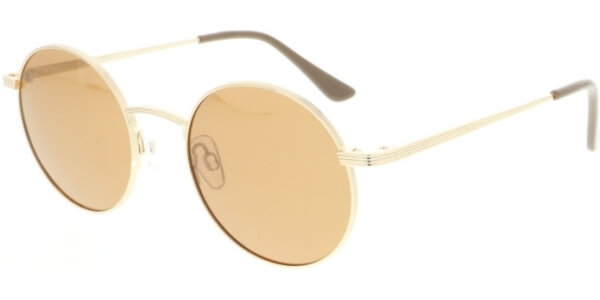 Sluneční brýle HIS model 04123, barva obruby zlatá lesk, čočka hnědá polarizovaná, kód barevné varianty 2. 