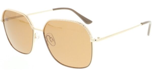 Sluneční brýle HIS model 04125, barva obruby zlatá lesk, čočka hnědá polarizovaná, kód barevné varianty 3. 
