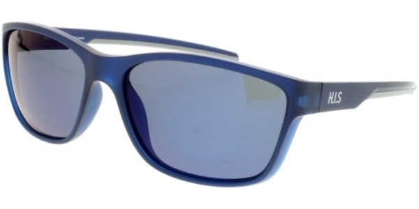 Sluneční brýle HIS model 07102, barva obruby modrá mat, čočka modrá zrcadlo polarizovaná, kód barevné varianty 2. 