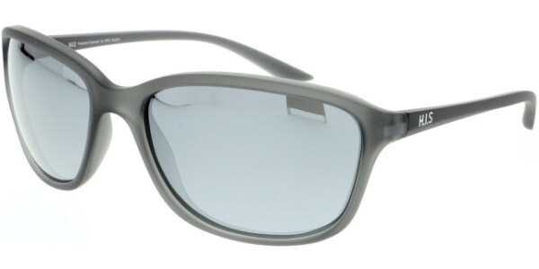 Sluneční brýle HIS model 07103, barva obruby šedá mat, čočka stříbrná zrcadlo polarizovaná, kód barevné varianty 2. 