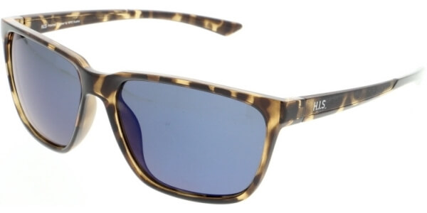 Sluneční brýle HIS model 07109, barva obruby hnědá lesk, čočka modrá zrcadlo polarizovaná, kód barevné varianty 2. 