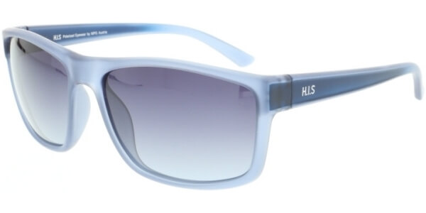 Sluneční brýle HIS model 07111, barva obruby modrá mat, čočka fialová gradál polarizovaná, kód barevné varianty 2. 
