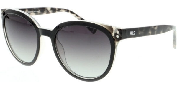 Sluneční brýle HIS model 08109, barva obruby černá lesk, čočka šedá gradál polarizovaná, kód barevné varianty 1. 