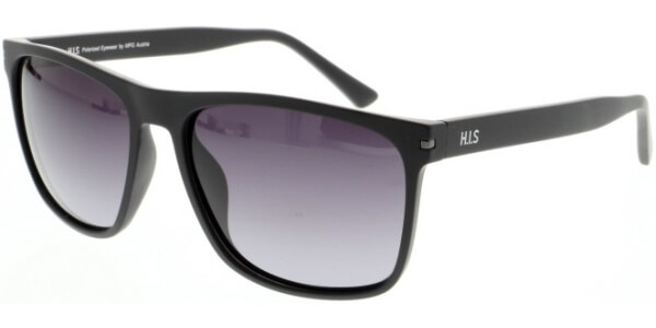 Sluneční brýle HIS model 08111, barva obruby černá mat, čočka fialová gradál polarizovaná, kód barevné varianty 3. 
