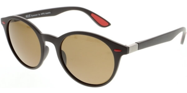 Sluneční brýle HIS model 08116, barva obruby hnědá mat, čočka hnědá polarizovaná, kód barevné varianty 2. 