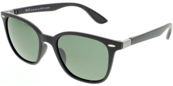 Sluneční brýle HIS model 08117, barva obruby černá mat, čočka zelená polarizovaná, kód barevné varianty 1. 