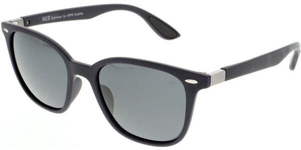 Sluneční brýle HIS model 08117, barva obruby modrá mat, čočka šedá polarizovaná, kód barevné varianty 3. 
