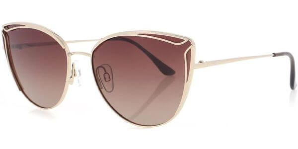 Sluneční brýle HIS model 14102, barva obruby zlatá lesk, čočka růžová gradál polarizovaná, kód barevné varianty 1. 