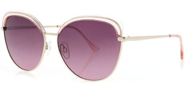 Sluneční brýle HIS model 14103, barva obruby růžová lesk zlatá, čočka růžová gradál polarizovaná, kód barevné varianty 1. 