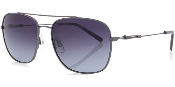 Sluneční brýle HIS model 14111, barva obruby šedá lesk, čočka šedá gradál polarizovaná, kód barevné varianty 1. 