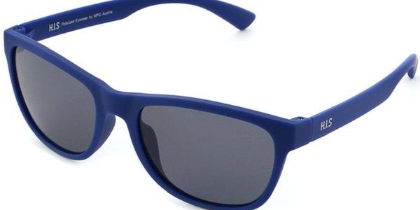 Sluneční brýle HIS model 20101, barva obruby modrá mat, čočka šedá polarizovaná, kód barevné varianty 3. 