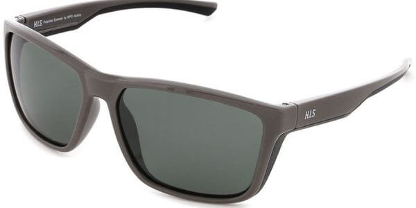 Sluneční brýle HIS model 27106, barva obruby šedá lesk, čočka zelená polarizovaná, kód barevné varianty 1. 