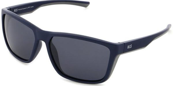 Sluneční brýle HIS model 27106, barva obruby modrá mat, čočka šedá polarizovaná, kód barevné varianty 2. 