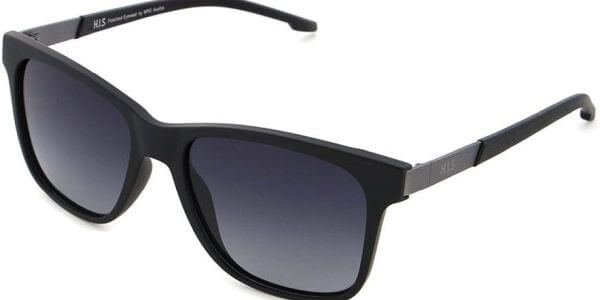 Sluneční brýle HIS model 28100, barva obruby černá mat šedá, čočka šedá gradál polarizovaná, kód barevné varianty 1. 