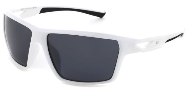 Sluneční brýle HIS model 37109, barva obruby bílá mat, čočka šedá polarizovaná, kód barevné varianty 3. 