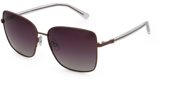 Sluneční brýle HIS model 44103, barva obruby hnědá mat, čočka šedá polarizovaná, kód barevné varianty 3. 