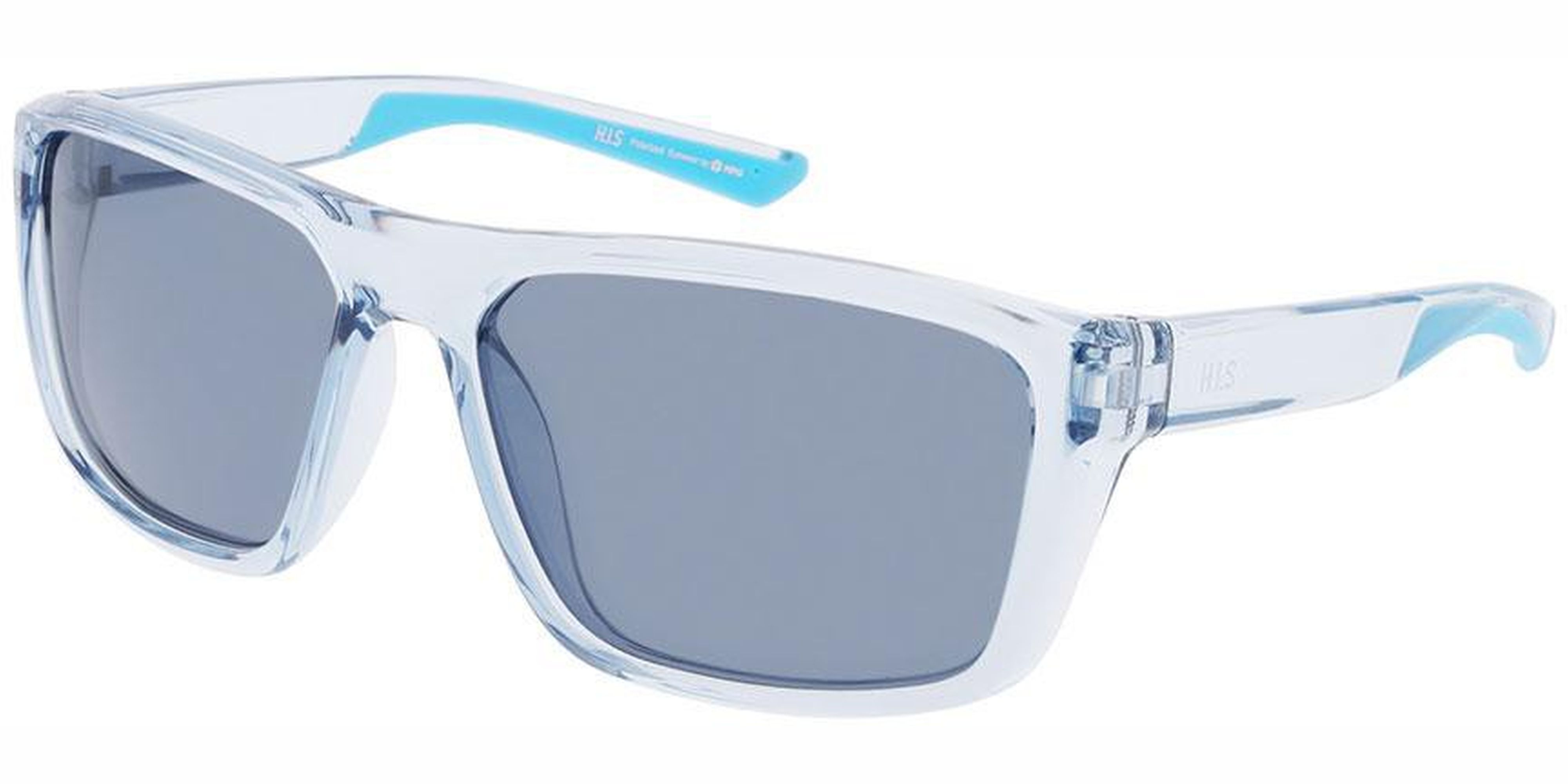 Sluneční brýle HIS model 57107, barva obruby modrá lesk čirá, čočka modrá polarizovaná, kód barevné varianty 3. 