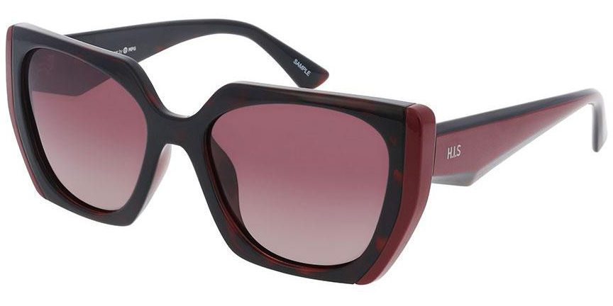 Sluneční brýle HIS model MPG Austria, barva obruby hnědá lesk vínová, čočka hnědá gradál polarizovaná, kód barevné varianty 3. 