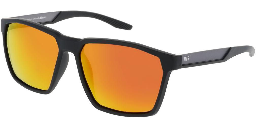 Sluneční brýle HIS model MPG Austria, barva obruby černá mat, čočka oranžová zrcadlo polarizovaná, kód barevné varianty 2. 