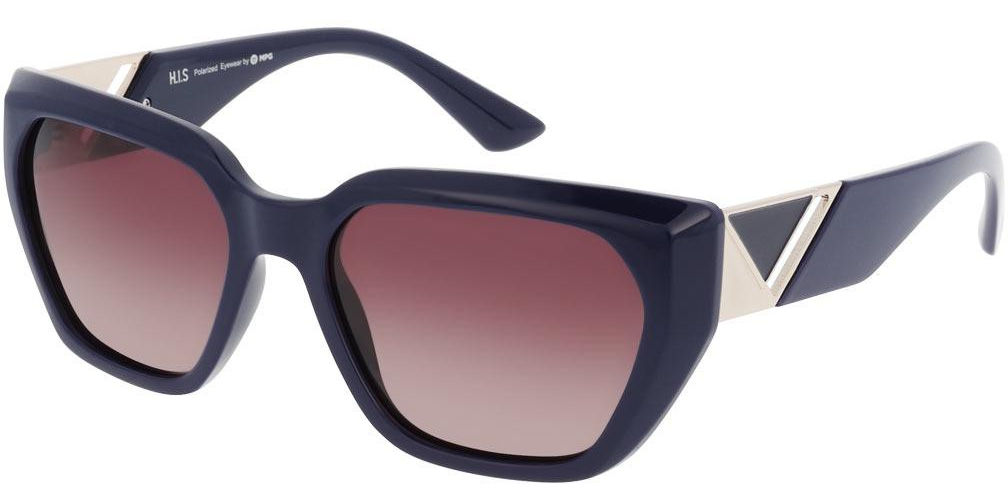 Sluneční brýle HIS model MPG Austria, barva obruby modrá lesk, čočka hnědá gradál polarizovaná, kód barevné varianty 2. 