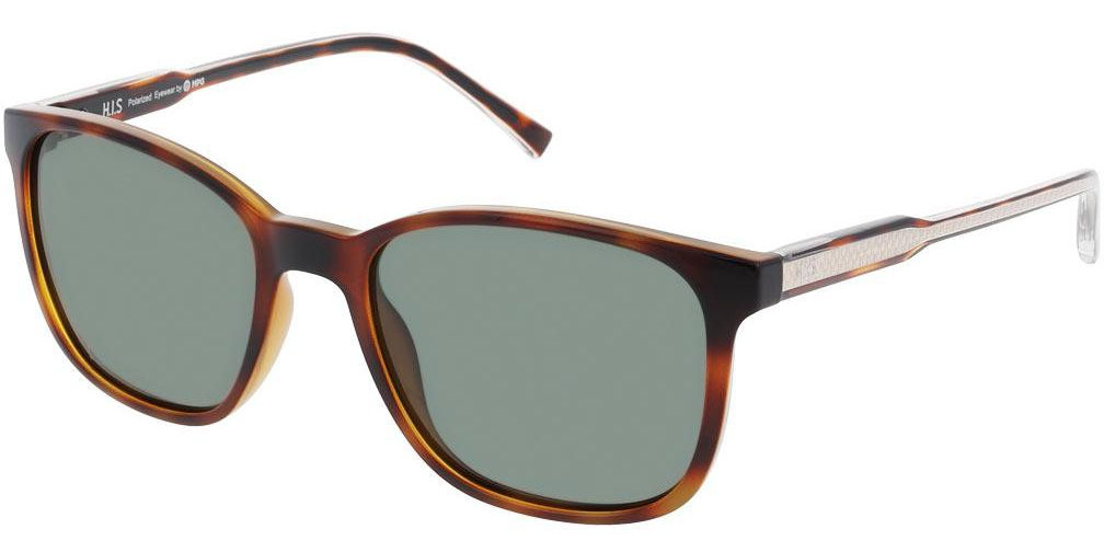 Sluneční brýle HIS model MPG Austria, barva obruby hnědá lesk, čočka zelená polarizovaná, kód barevné varianty 3. 