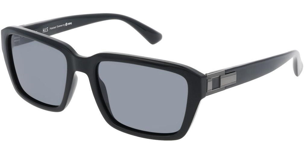 Sluneční brýle HIS model 68114, barva obruby černá lesk, čočka šedá polarizovaná, kód barevné varianty 1. 