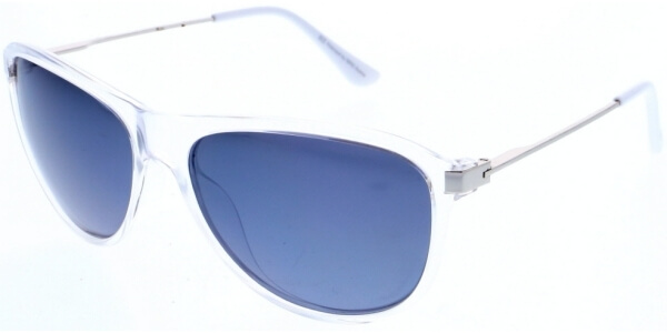 Sluneční brýle HIS model 68120, barva obruby čirá lesk šedá, čočka šedá zrcadlo polarizovaná, kód barevné varianty 3. 