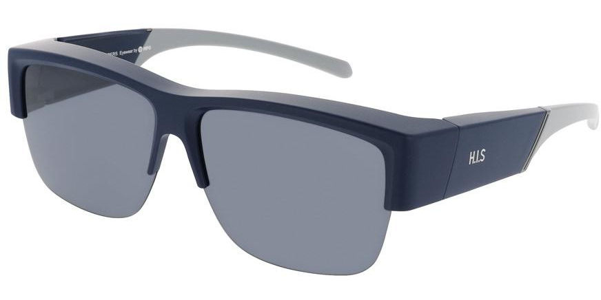 Sluneční brýle HIS model 69103, barva obruby modrá lesk šedá, čočka šedá polarizovaná, kód barevné varianty 2. 