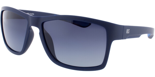 Sluneční brýle HIS model 77101, barva obruby modrá mat, čočka modrá gradál polarizovaná, kód barevné varianty 2. 